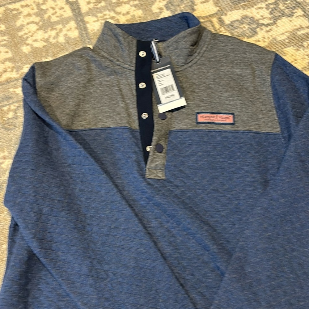 Vineyard Vines-With Tags- Quater Button Pullover